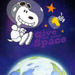 Peanuts Snoopy Give me some space Poster