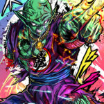 Piccolo Beam Cannon Dragon Ball Comic Poster