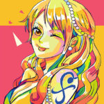 Pop art Nami One Piece Poster