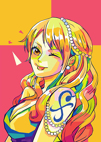 Pop art Nami One Piece Poster