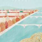 Prague Czech Republic Minimalist Travel Poster