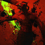 Red Chainsaw Man Poster