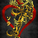 Red Golden Sora anime Poster