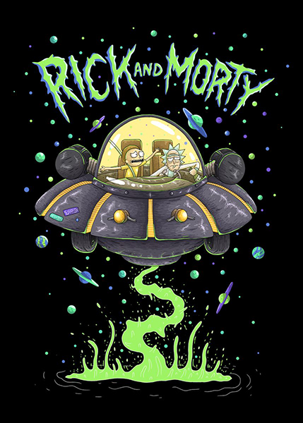 Rick and Morty Minimal Poster