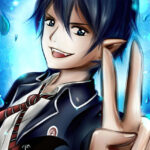 Rin Okumura blue exorcist anime Poster