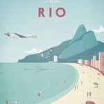 Rio Brazil Minimalist Travel Poster
