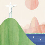 Rio de Janeiro Brazil Minimalist Travel Poster