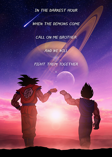 Rivals Dragon Ball Z anime Poster