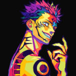 Ryomen Sukuna JJK Pop art Poster