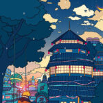 Sadness and Sorrow City Pop Pastel Poster