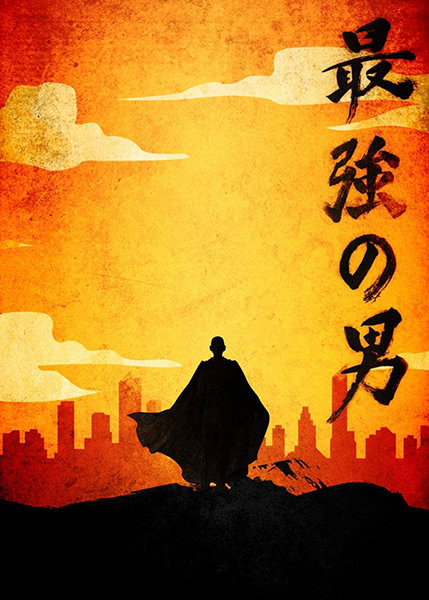 Saitama Best Hero Minimalist anime Poster