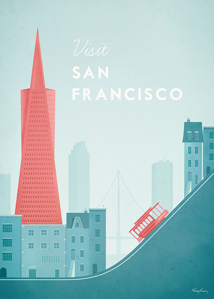 San Francisco United States of America Minimalist Travel Poster