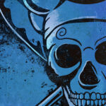 Sanji minimal skull King One Piece Poster