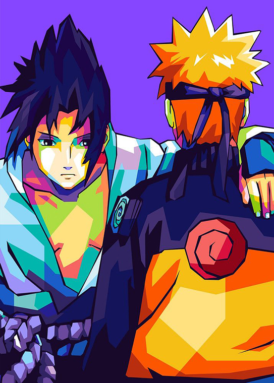 Sasuke Naruto Pop art Poster