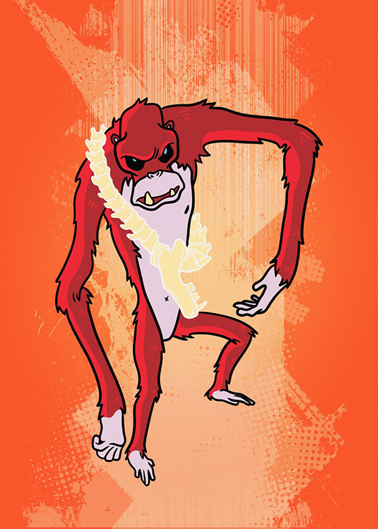 Scar King Chibi  Godzilla x Kong Movie Poster