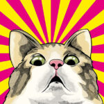 Scared Cat Meme Poster