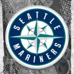 Seattle Mariners Major Basketball League City Maps Crests Poster