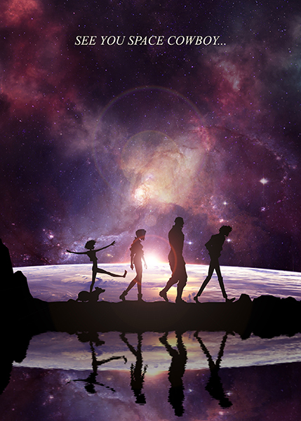 See You Space Cowboy Minimal anime Poster
