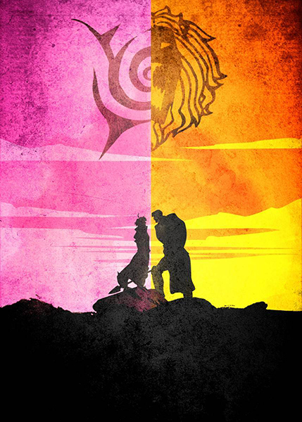 Seven Deadly Sins Nanatsu Escanor Estarossa Minimalist anime Poster