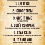 Seven Rules Of Life Retro Poster