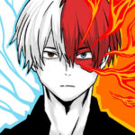 Shoto Todoroki My Hero Academia Japanese anime Poster