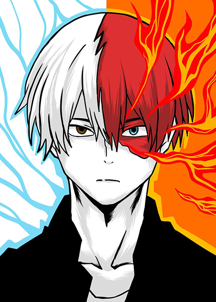 Shoto Todoroki My Hero Academia Japanese anime Poster