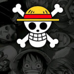 Skull With the Strawhat One Piece Poster