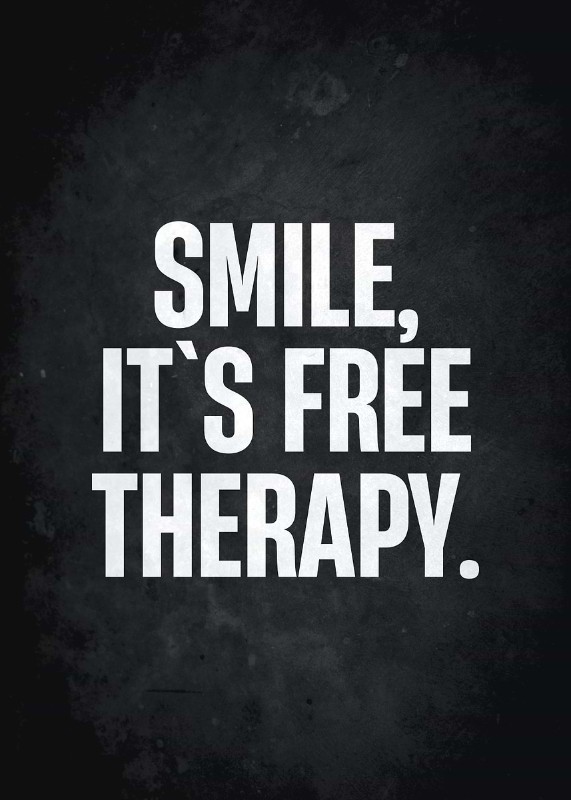 Smile It Is Free Therapy Poster