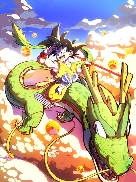 Son Goku and the Mysterious Dragon Balls Poster