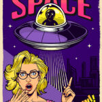 Space Aliens popart Poster