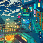 Space Cowboy Pop Pastel Poster