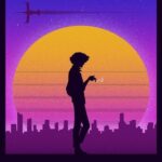 Space Cowboy Retro Poster