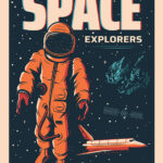 Space Explorers Cosmo Poster