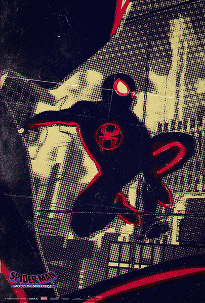 Spider Man across the Spider Verse Night Poster