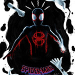 Spider man Across the Spider verse Retro Poster