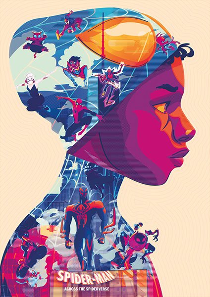 Spider Verse Pop art Poster