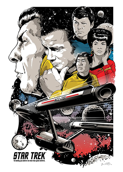 Star Trek to boldly go where no man has gone before Poster