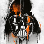 Star wars Darth Vader Lord Graffiti Helmet Poster