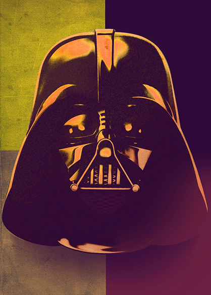 Star wars Darth Vader Sepia Poster