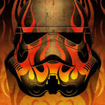 Star wars Stormtrooper Flames Poster