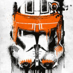 Star wars Stormtrooper Commander Cody Graffitti Helmet Poster