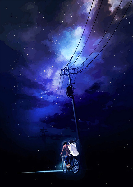 Starry lights Your Name Kimi No Na Wa anime Poster