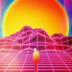 Sunrise Retro Wave Sunset Poster