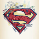Superman 85th anniversary logo Poster