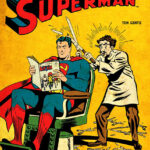 Superman Barber hair cut Comic Poster