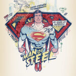 Superman Man of Steel Comic Poster