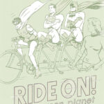 Superman Riding with Batman and Robin on Tricycle Poster
