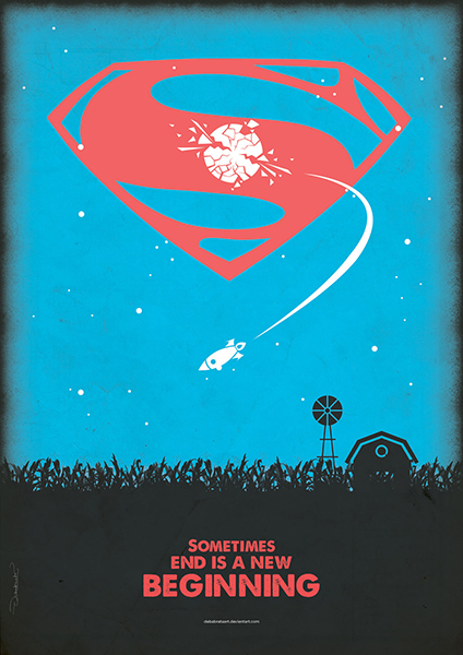 Superman sometimes end is the new beginning Poster