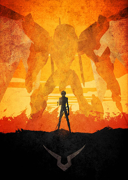 Suzaku Kururugi Code Geass Minimalist anime Poster