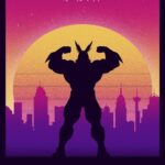 Symbol of Peace My hero academia Retro Poster
